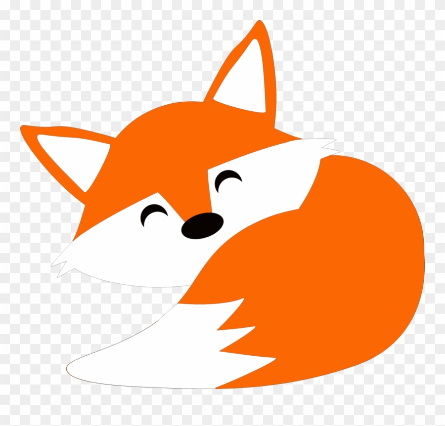Sleeping Fox Clip Art - Png Download
