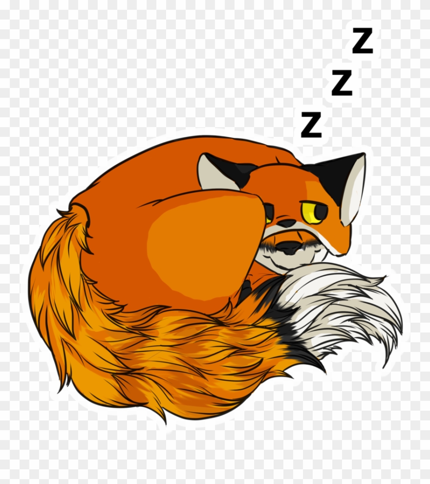 T Tail Sleep Sticker Clipart