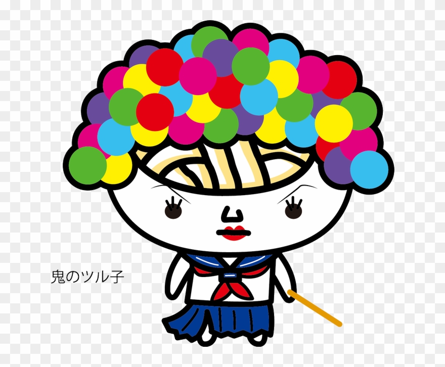 ＃麺の端まで鬼のツル子＃プレゼントありがとうどん Udonnoww Clipart
