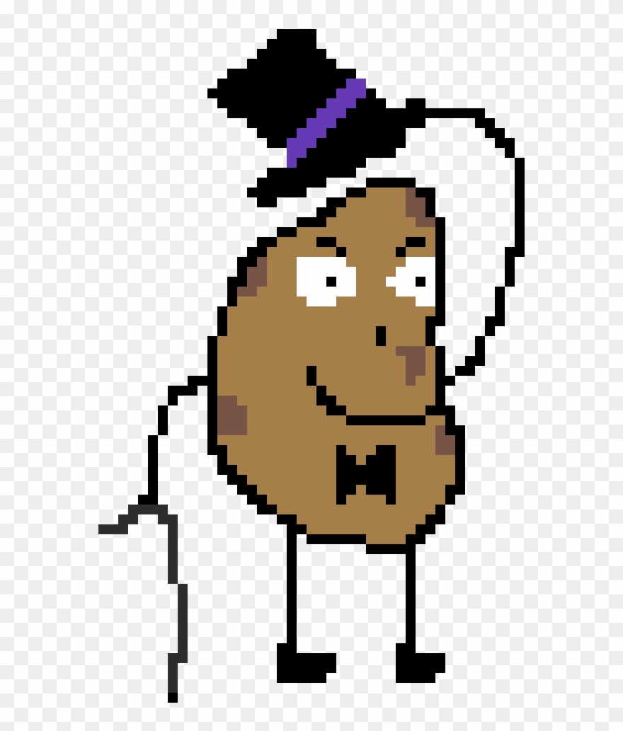 Potato In A Top Hat Clipart