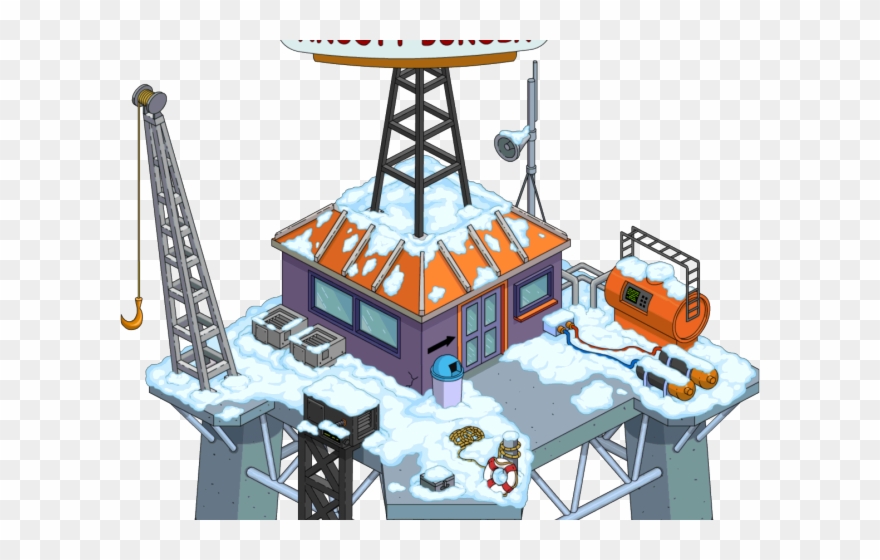 Oil Rig Clipart West - Png Download