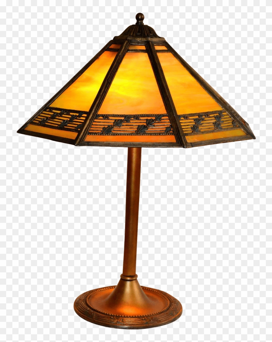 Arts And Crafts Style Lamp Clipart