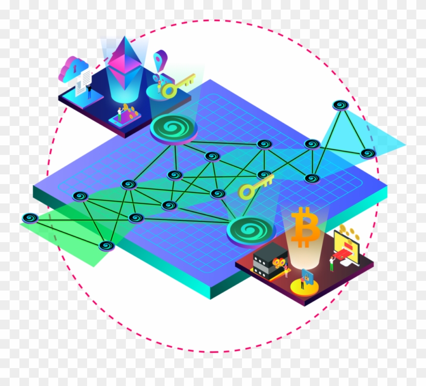 Tenzorum Consists Of A Decentralized P2p Service-node Clipart