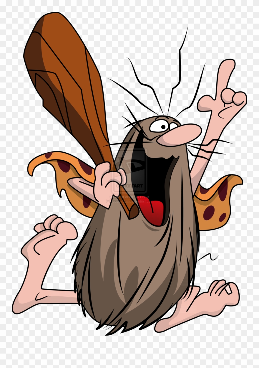 "unga Bunga" Captain Caveman Could Fly And Had Anything Clipart