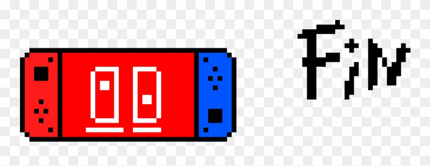 Nintendo Switch W/ Neon Red Neon Blue Joy-cons Clipart