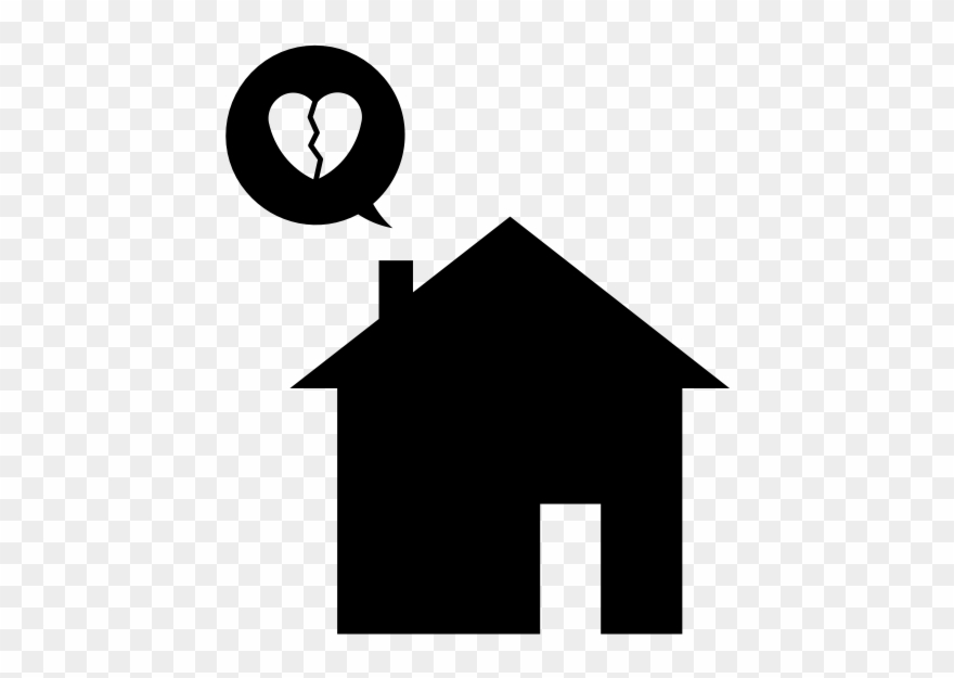 Unhappy House Rubber Stamp Clipart