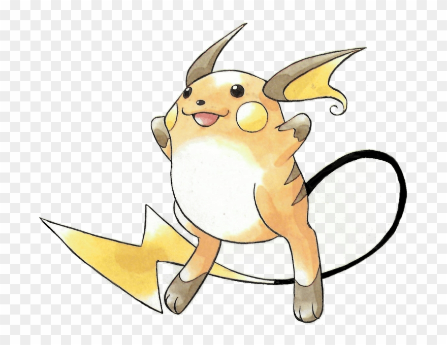 #raichu From The Official Artwork Set For #pokemon Clipart