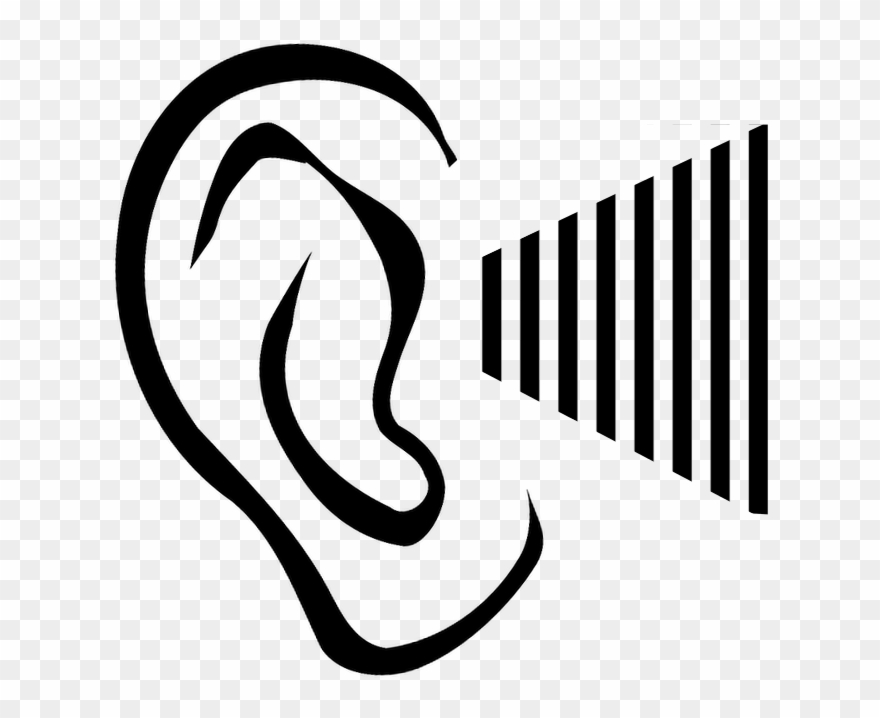 Ear-soundwaves Clipart