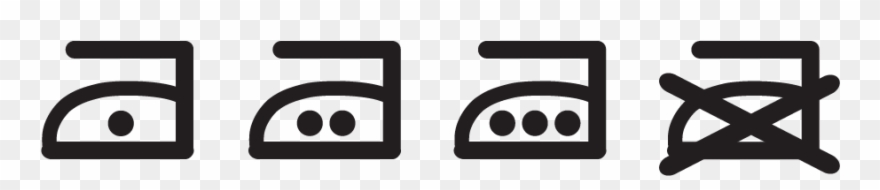 Ironing Clothing Symbols Clipart