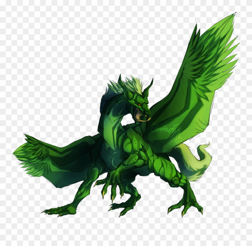 I Am The Green Dragon Weasyl Clipart