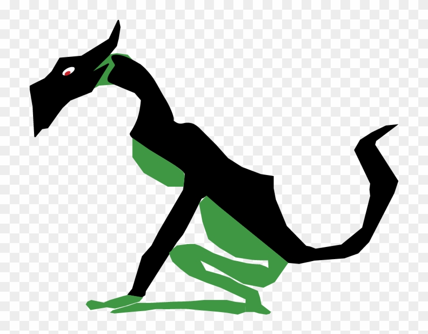 Line Art Of The Dragon On The Poster The Final Piece Clipart