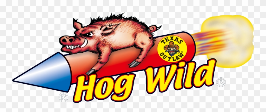 Hog Wild Fireworks Logo Clipart