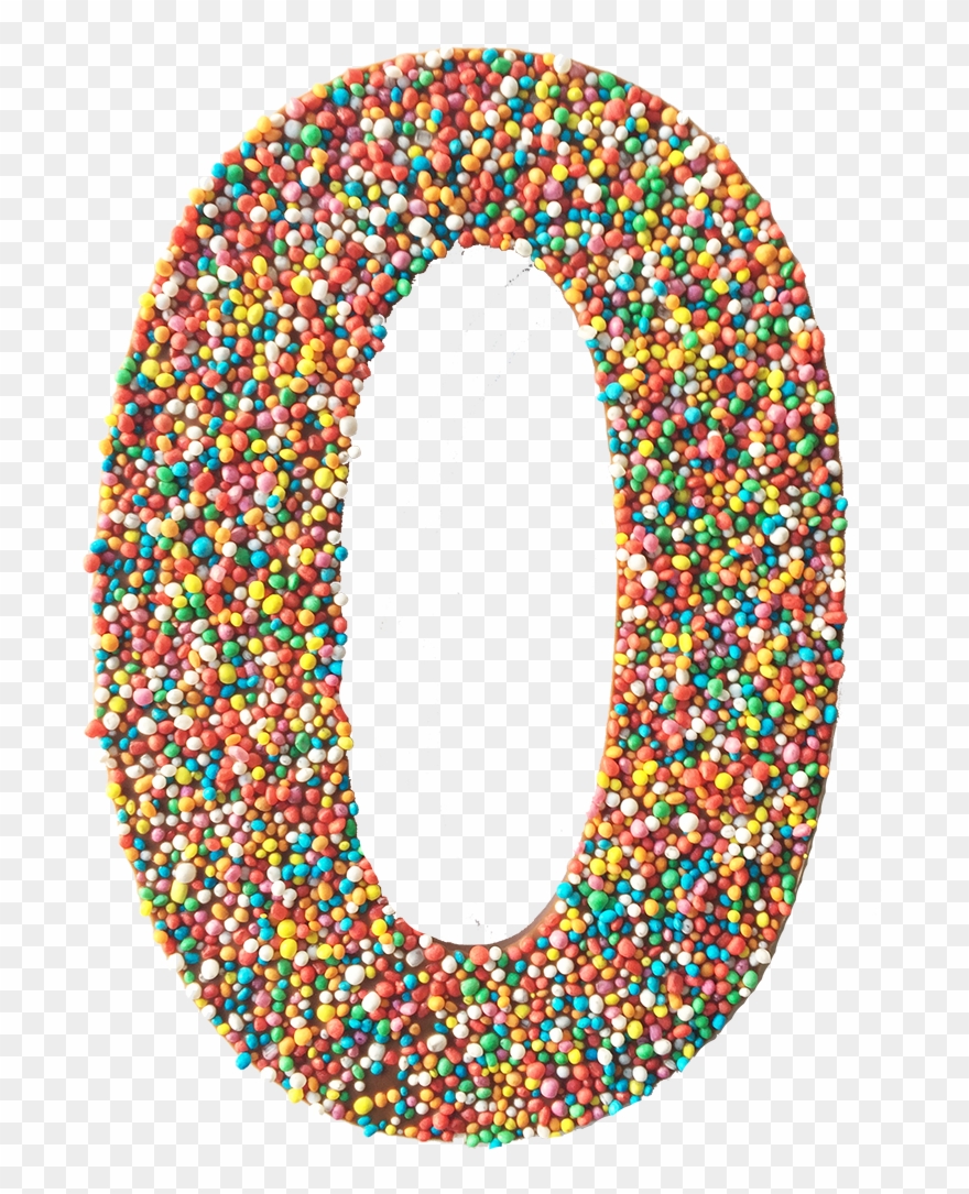 Chocolate Freckle Number Clipart