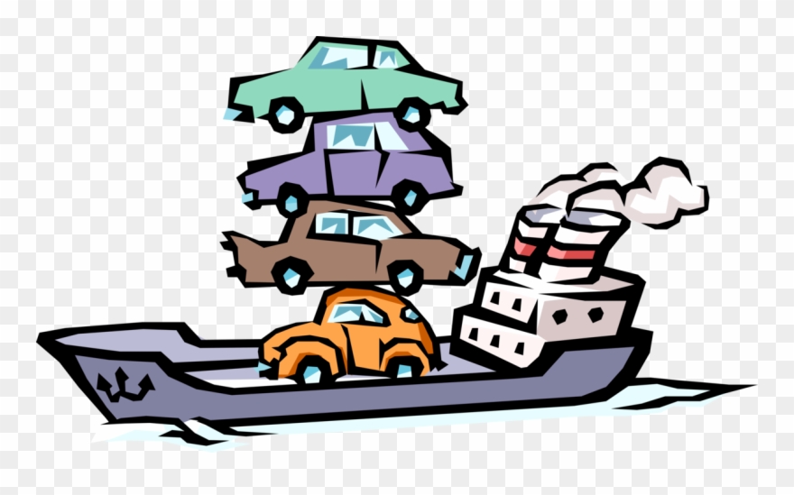 Cargo Freight Transport Ship Clipart