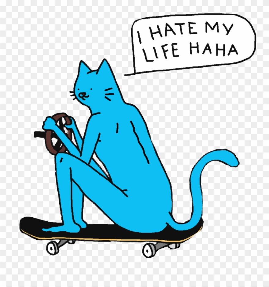 Cat Ripndip Ripndipcat Ihatemylifehaha Clipart
