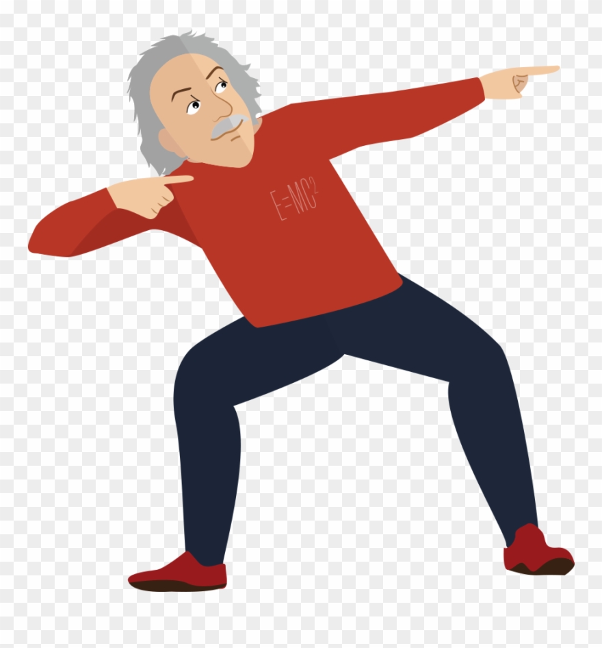 Einstein Dabbing Clipart