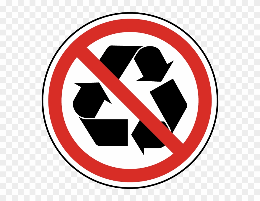 Not Recyclable Label Clipart