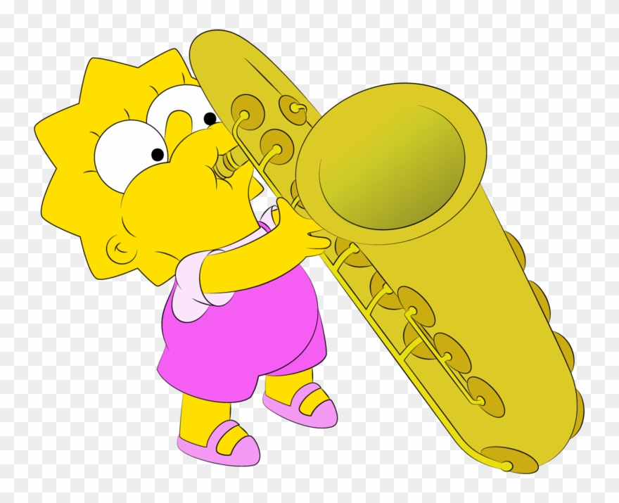 Lisas Sax The Simpsons Png Cartoon Clip Transparent