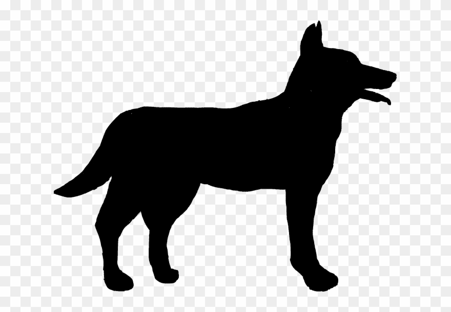 犬のシルエット - Clipart