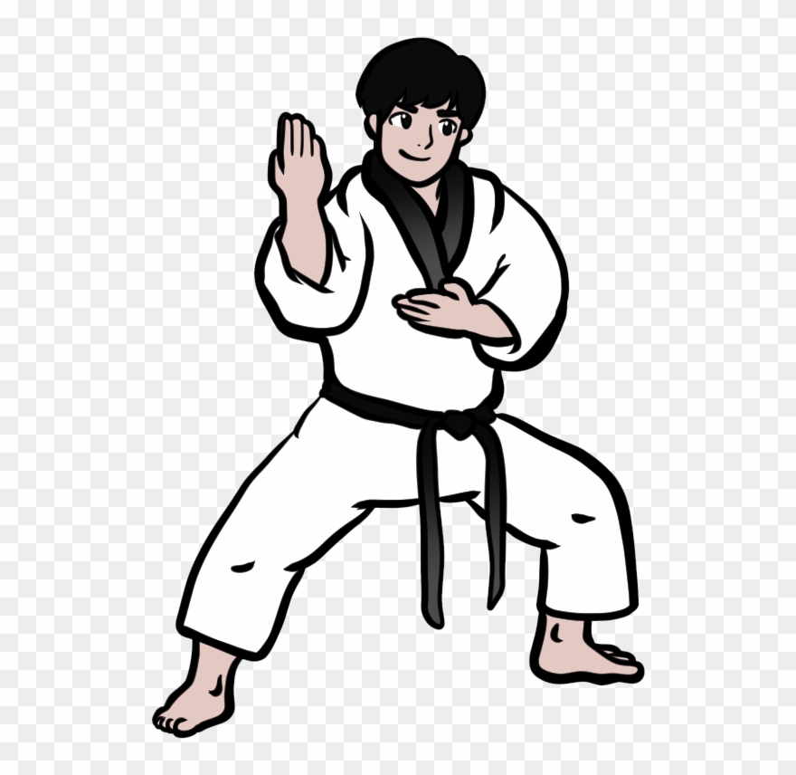 Taekwondo Drawing Karate Person Clipart