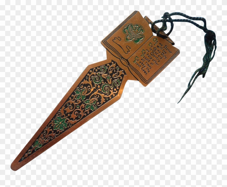 Girl Scout S To Brass Book Mark Clipart
