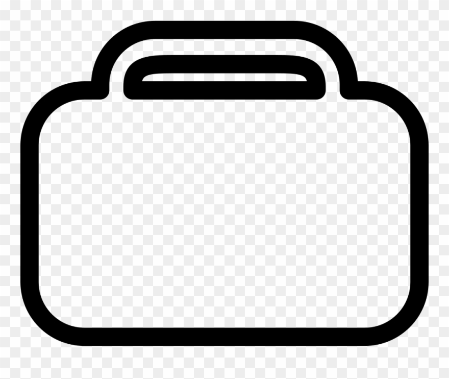 Baggage Rounded Rectangular Outlined Tool Comments Clipart