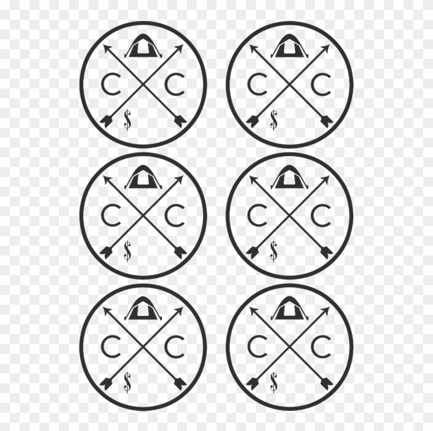 Camp Store Labels Clipart