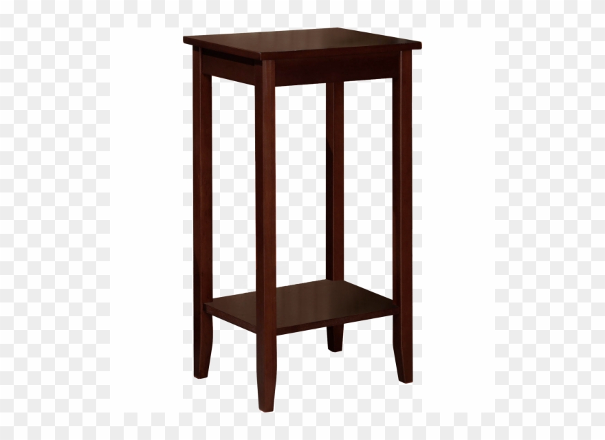 Dhp Rosewood Tall Small Space Square End Table Coffee Clipart
