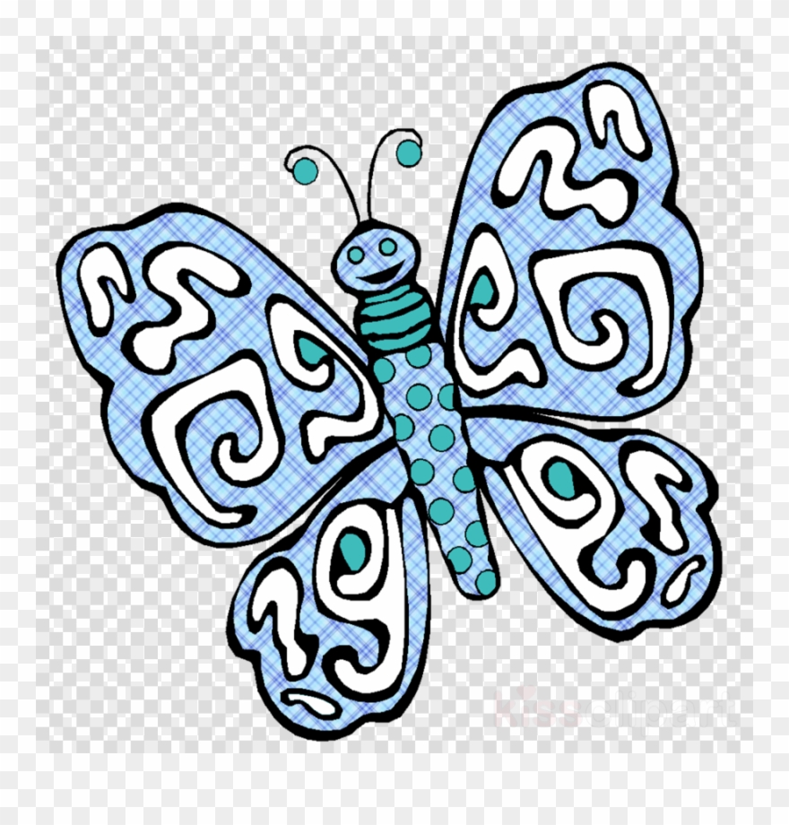 Butterfly Coloring Pages Clipart Butterfly Insect Drawing - Png Download