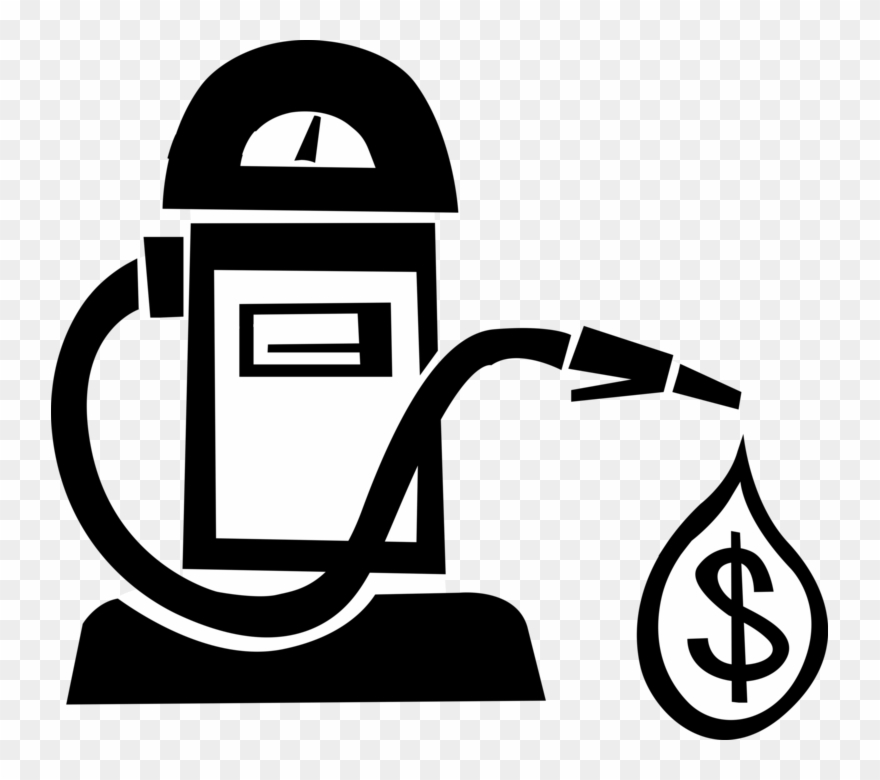 Vector Illustration Of Financial Costs Of Fossil Fuel Clipart