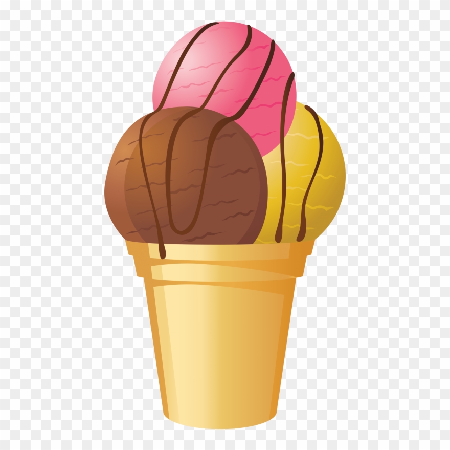 Download Tricolor Ice Cream Cone Clipart Png Photo Transparent Png