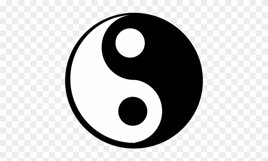 Yin And Yang Black And White Computer Font Logo Brand Clipart