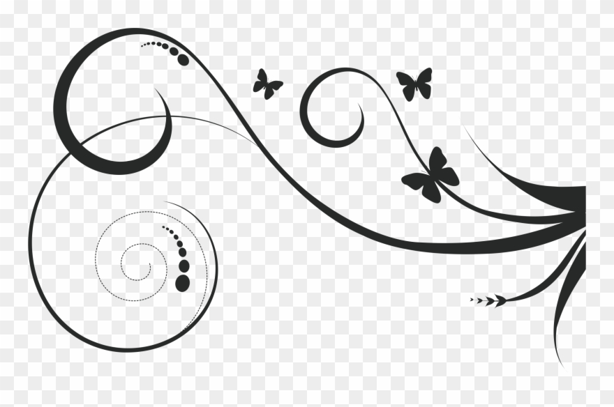 Printwallart Butterfly With Abstract Flower Celebration Clipart