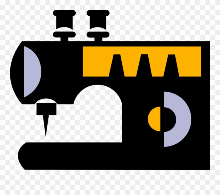 Download Vector Illustration Of Home Sewing Machine For Stitching