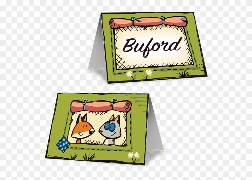 Woodland Friends Place Cards Clipart