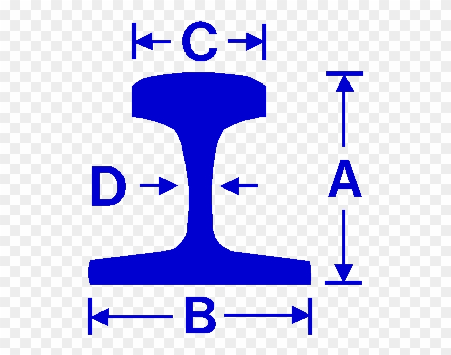 Railroad Rail Dimension Clipart