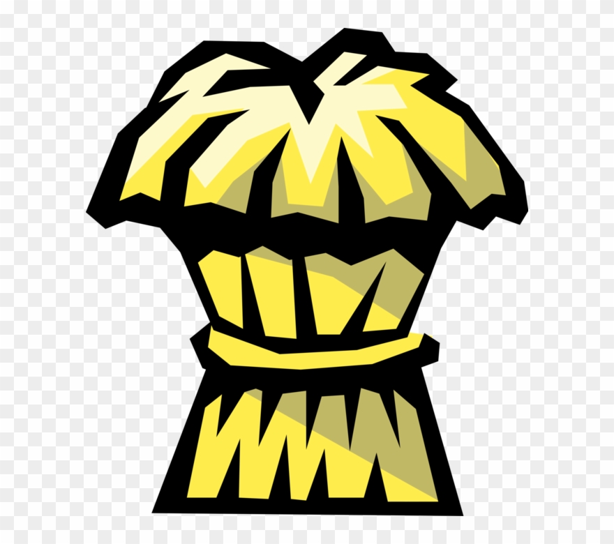 Vector Illustration Of Haystack Harvested Alfalfa Hay Clipart