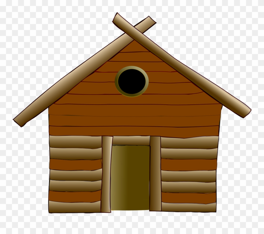 Log Cabin Cottage House Wood Png Image Clipart