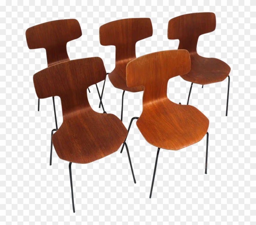 World-class Arne Jacobsen 3103 Teak Wood Laminated Clipart