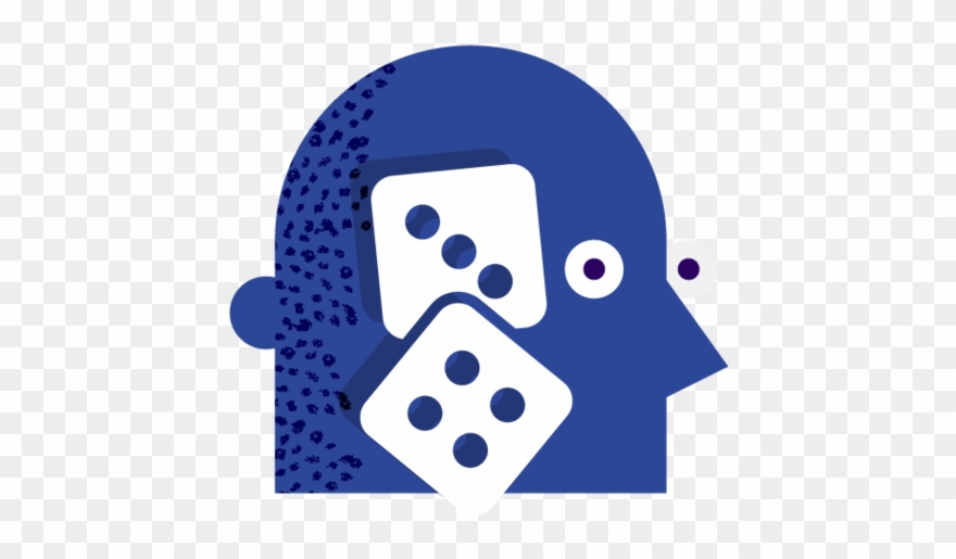 Gambling Dice Head Illustration Clipart