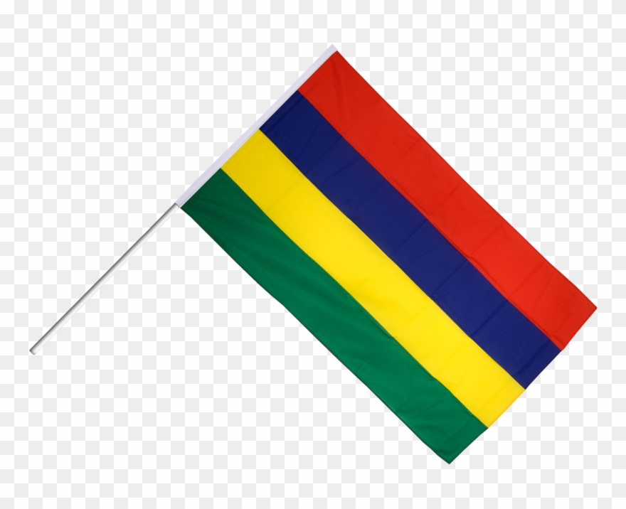 Mauritius Hand Waving Flag Clipart