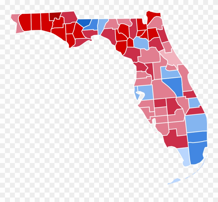 Florida Presidential Election Results Clipart