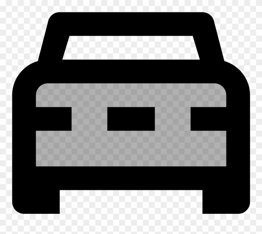 Pickup Front View Icon Clipart