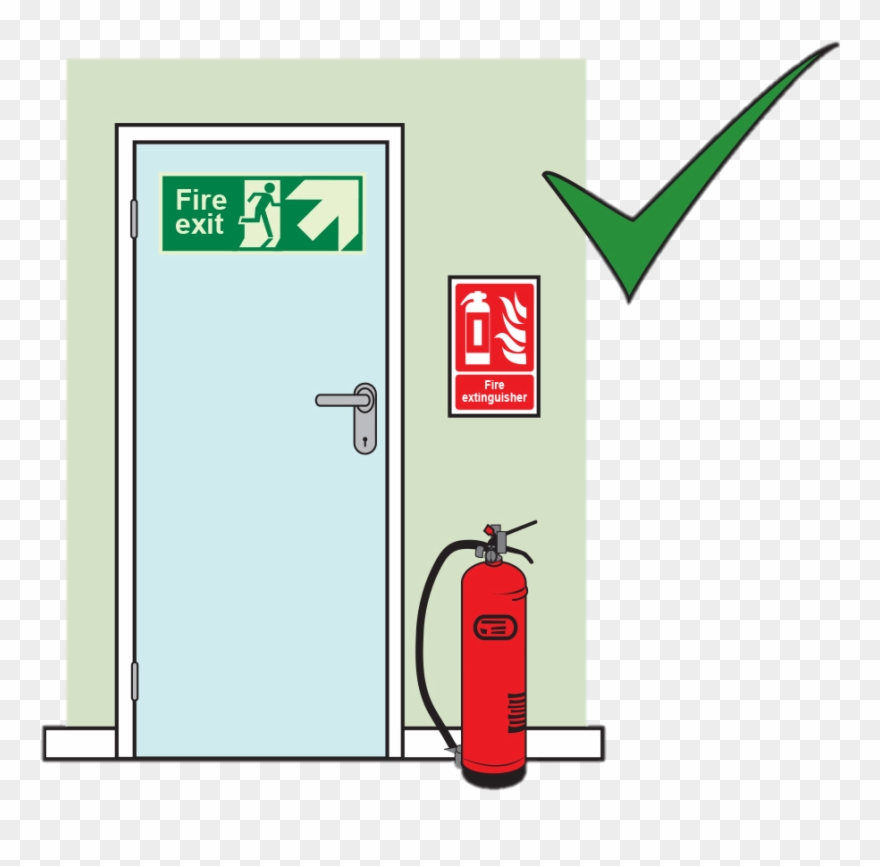 Do Not Block Emergency Equipment, Exits Or Db Boards Clipart
