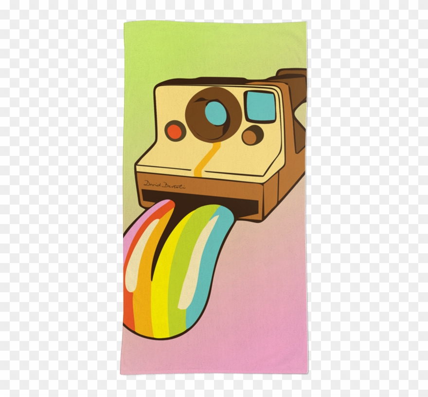 Toalha Polaroid Happy Colors De D Clipart