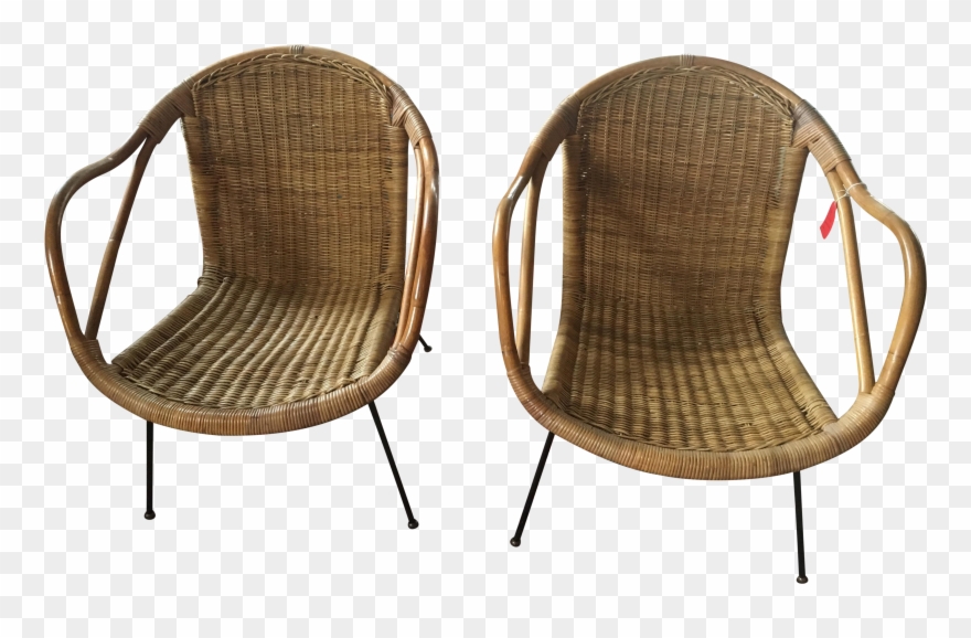 Calif Asia Rattan And Bamboo Chairs A Pair Chairish Clipart