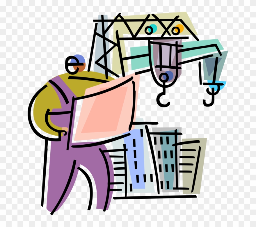 Engineer Clipart Construction Plan - Png Download