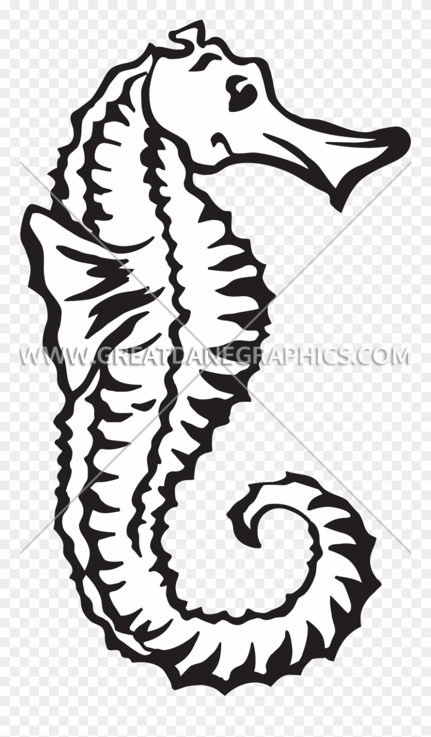 Sea Horse Bubbles Clipart