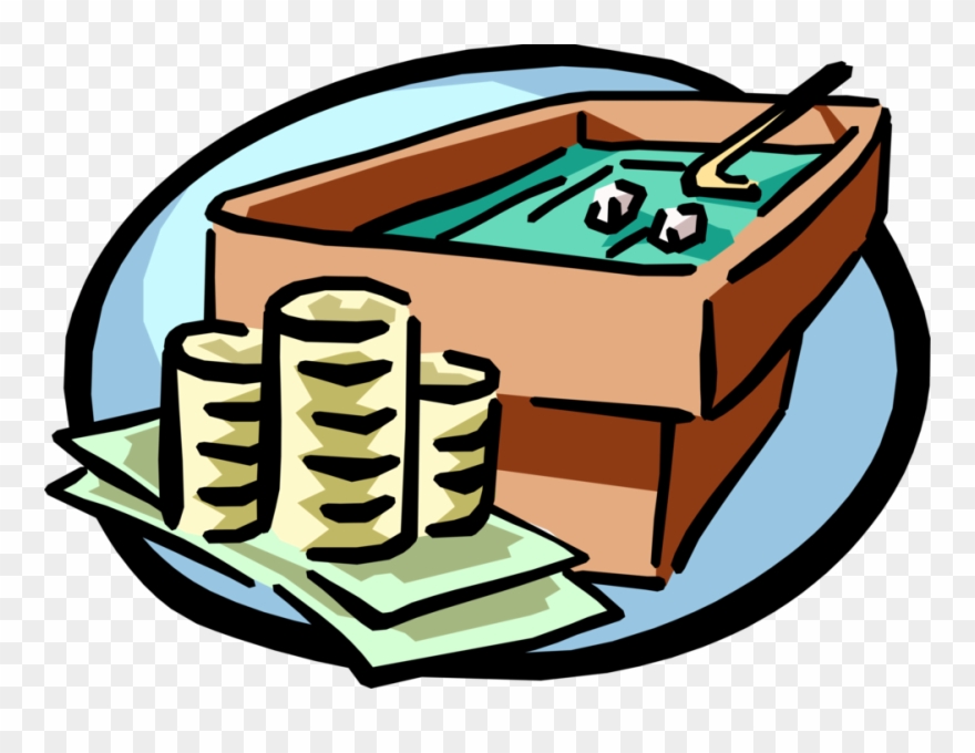 Vector Illustration Of Casino Games Of Chance Craps Clipart