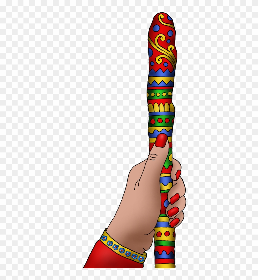 Talking Stick Illustration By Viveca Lammers Clipart